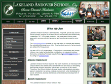 Tablet Screenshot of lakelandandoverschool.org